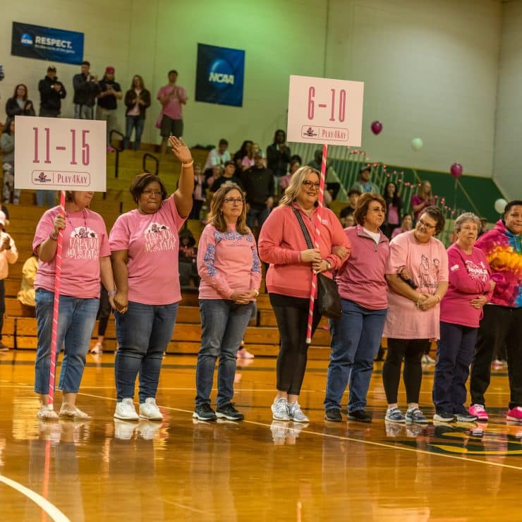 Methodist University honors more than a dozen women who have survived cancer during its annual Play4Kay event.