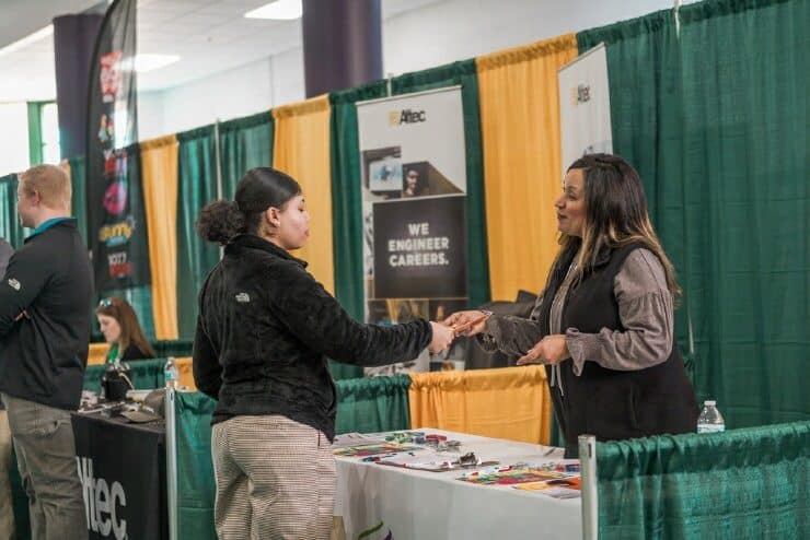 A student at connections day