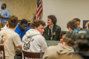 Students attend a Lunch and Learn Program