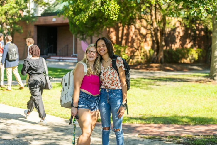 Students Walking to Class