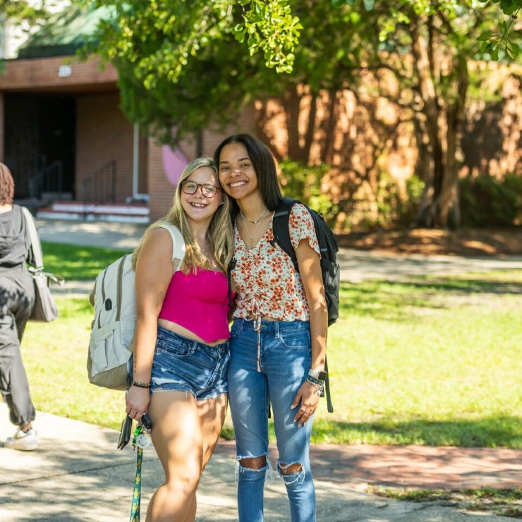 Students Walking to Class