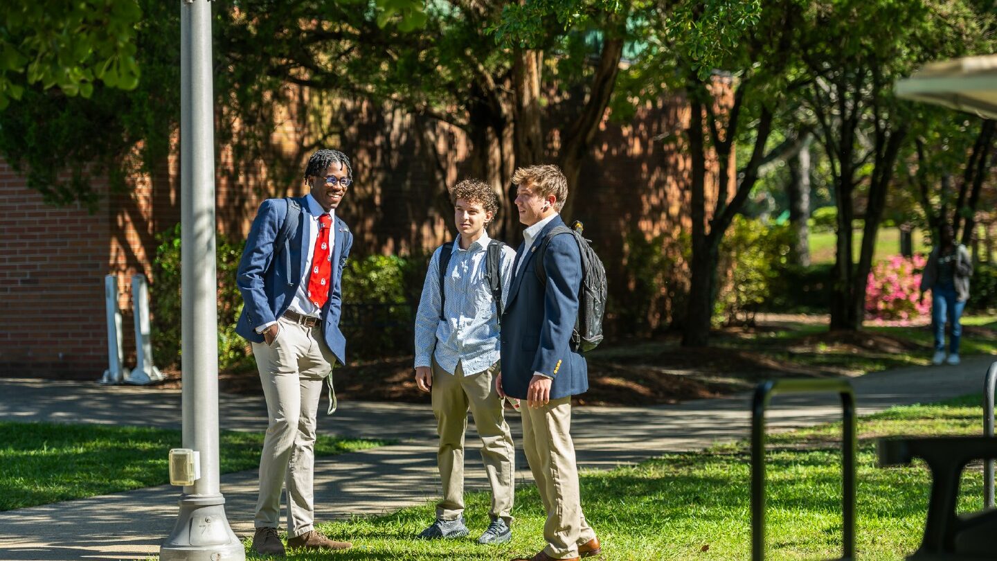 Students Walking to Class