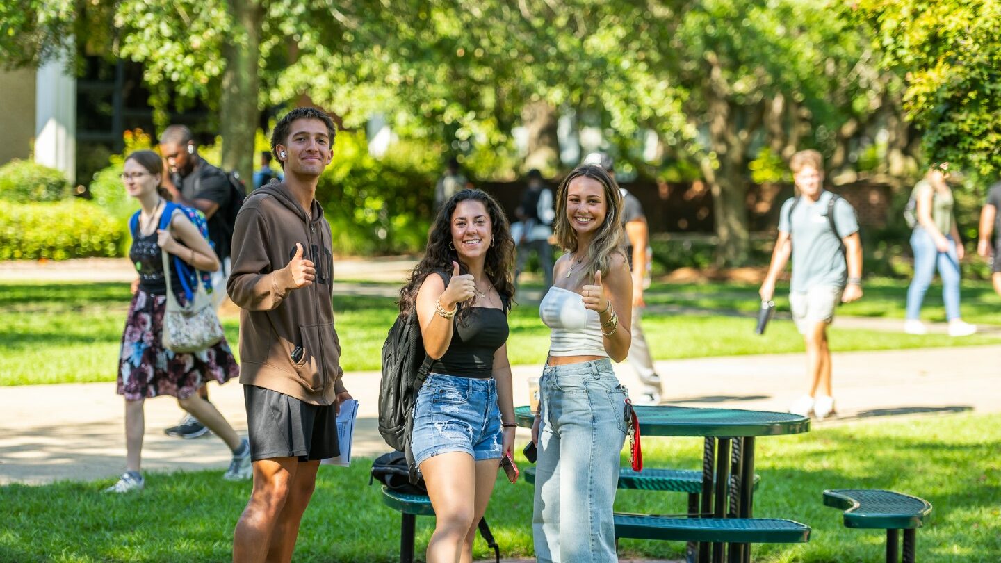 Students Walking to Class