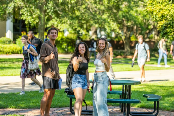 Students Walking to Class