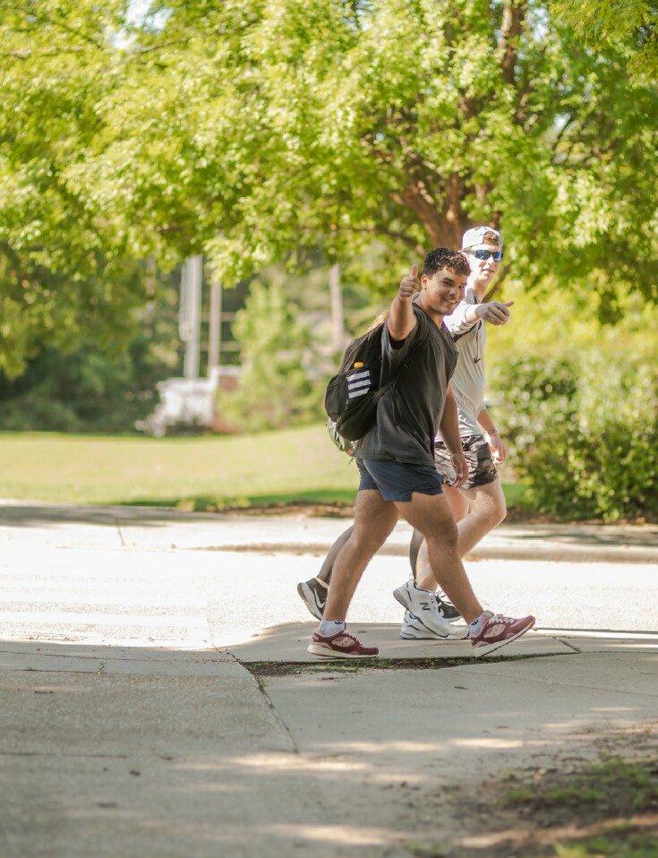 Students Walking to Class