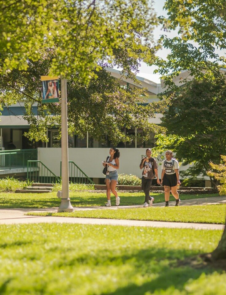 Students Walking to Class