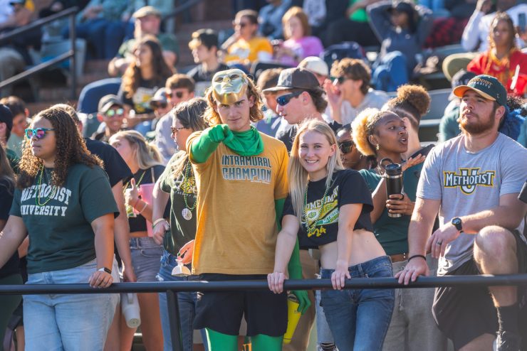 Fans at the Homecoming Game