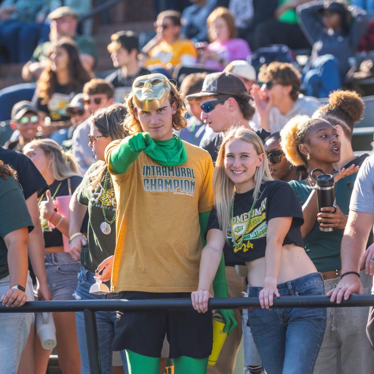 Fans at the Homecoming Game