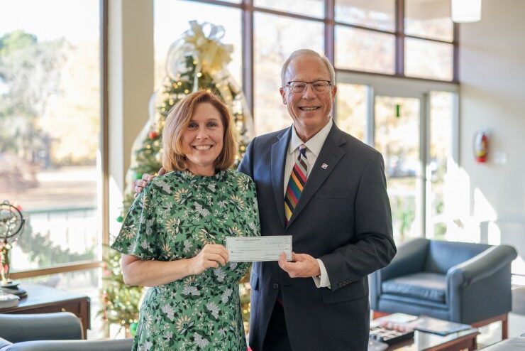 Methodist University Provost Suzanne Blum Malley and First Citizen Bank’s Tim Richardson (Senior Vice President / Manager of Commercial Banking).