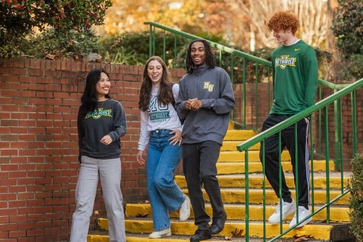 Students Walking on Campus